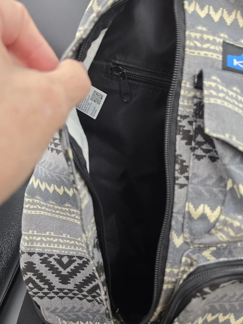 KAVU Men's Gray Patterned Sling Bag
